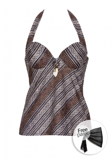 Tankini, tankini halterneck