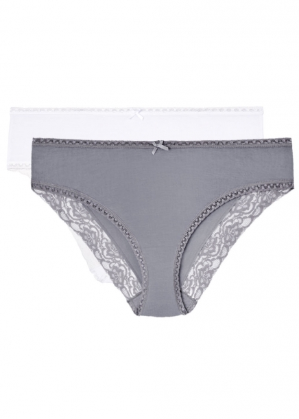 gr och vit Miditrosa i 2-pack modal