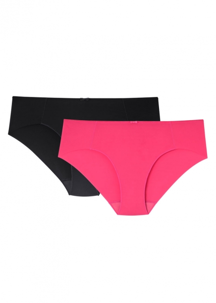 Invisible trosa Svart och Rosa Miditrosa i 2-pack