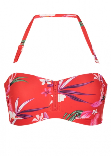 Japanese flower bikinitopp rd blommor