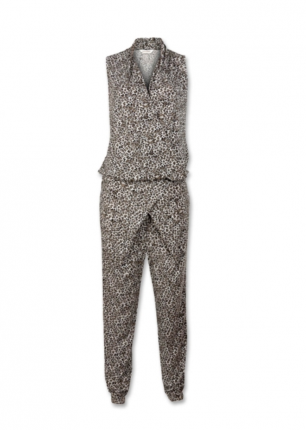 Enola Jumpsuit i leopardmnster