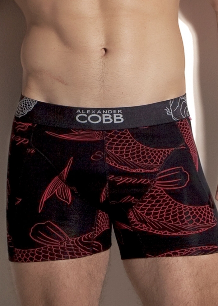 Koi boxerkalsong röd svart Alexander Cobb PXC Underwear