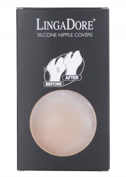 Nipple covers döljer bröstvårtan beige silikon LingaDore