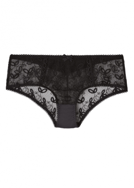 Svart shorty med spets